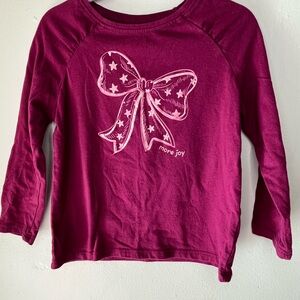 Garanimals Bundle 2 Long Sleeve Magenta Graphic Shirts Toddler Girls Size 3T